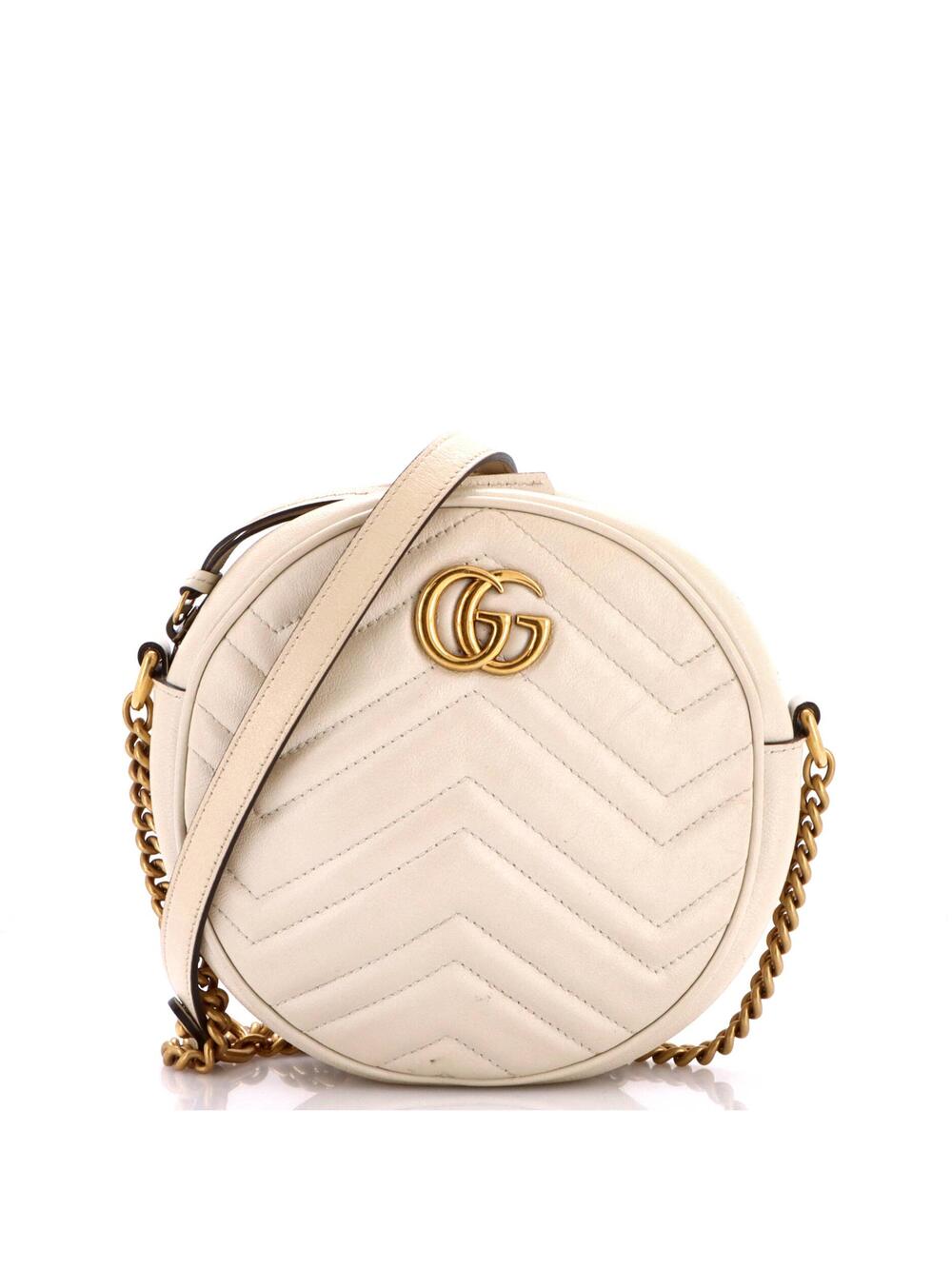 Gucci Gg Marmont Round Shoulder Bag #366366G10B